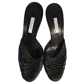 Décolleté Pollini in pelle nera tacco 8cm