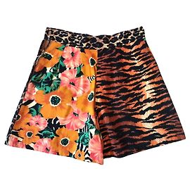 KENZO BERMUDA FLORAL TIGRESS ZEBRA EVENING T 32 ou 2XS