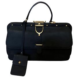 Borsa Gucci Stirrup in Nabuk Nero