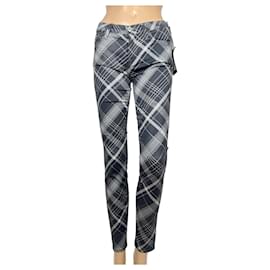 Jeans Skinny 7 For All Mankind Estampado Cuadros Negro Gris