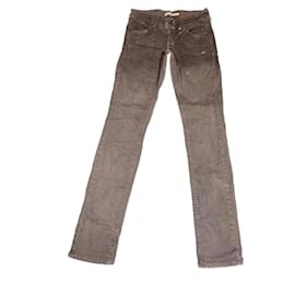 Galliano semi-flared jeans brown silvery