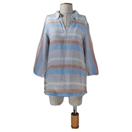 Cynthia Rowley Bluse aus Leinen mit Streifen