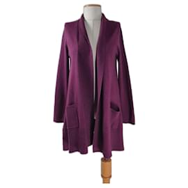 Cardigan in lana viola - Autre Marque