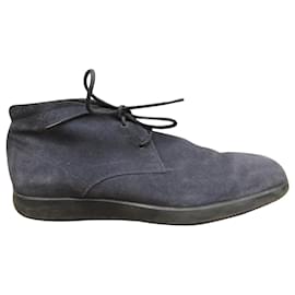 Stivali Hogan Desert Boot in scamosciato blu 41