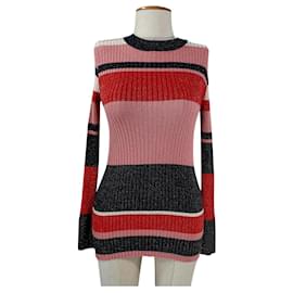 Second Female Strickbluse Viscose Mehrfarbig - Autre Marque