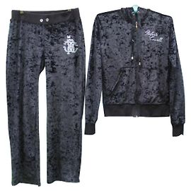 Conjunto de Jogging Roberto Cavalli en Terciopelo Negro