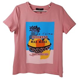 T-shirt grafica Weekend Max Mara Chopin St. Tropez in cotone