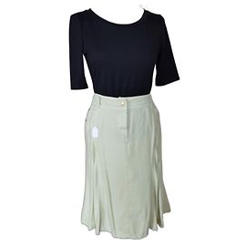 Gonna Cerruti 1881 in Lyocell Tencel Verde Chiaro