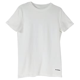 Jil Sander T-Shirt aus Baumwolle Weiß