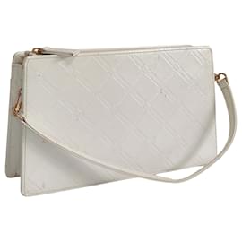 Bolso de mano en piel blanca efecto perla - Autre Marque