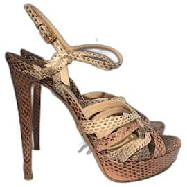 Sandali PRADA T.EU 38 Pelli esotiche