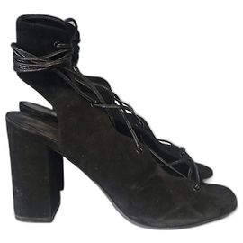 Sandali SAINT LAURENT T.EU 37.5 Camoscio