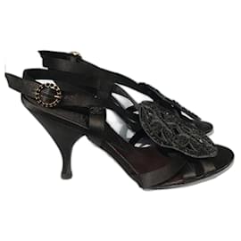 CHANEL Sandals T.EU 37.5 Cloth - Chanel