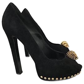 ALEXANDER MCQUEEN Tacchi T.EU 37.5 Camoscio