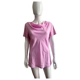 Salvatore Ferragamo Top rosa in cotone e seta