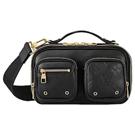 Louis Vuitton Borsa LV Utility nuova in pelle nera