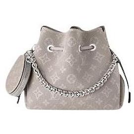 Bolso de mano Louis Vuitton Bella Mahina de cuero gris