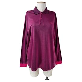 Top de manga larga Bogner morado de algodón XL
