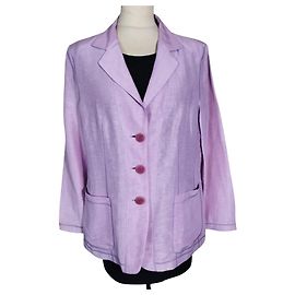 GIORGIO ARMANI GIACCA LEGGERA CHIC MINIMALISTA LINO SMERIGLIATA T 48