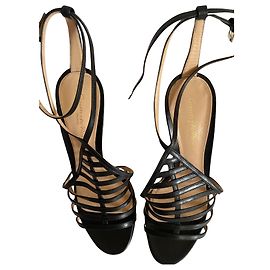 Sandali con lacci Gianvito Rossi in pelle nera 39