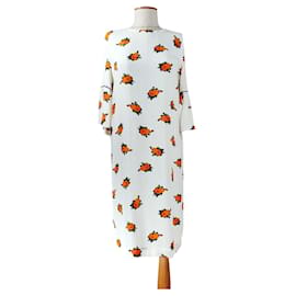 Vestido de crepé Roseburg Ganni