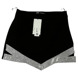 Minifalda brillos Zara talla S