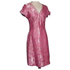 MARC JACOBS BROSCHIERTES SEIDENKLEID 23 BRANDEBURGER PERLEN T38/40