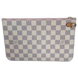 Pochette Louis Vuitton Damier Azur Neverfull GM Rose Ballerine