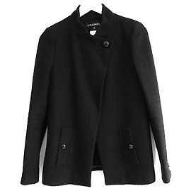 Chanel Resort 2015 Schwarze Tweedjacke