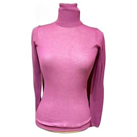Isabel Marant Suéter de Cuello Alto Rosa de Algodón