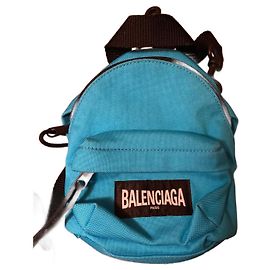 Pochette Balenciaga in acrilico blu