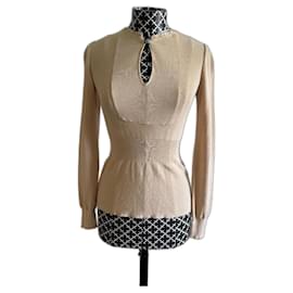 Chanel Langarmshirt Fleischfarben