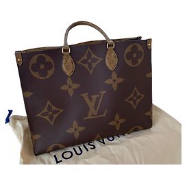 Louis Vuitton Onthego MM Tote Monogram Canvas Braun