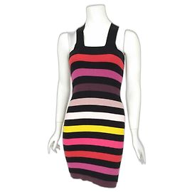 Sonia Rykiel pour H&M SONIA RYKIEL FÜR H&M KLEID AUS PIMAWOLLE BAYADERE GEKREUZTE TRÄGER TM T 38/40