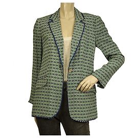 Diane Von Furstenberg DVF Roslyn Multicolor Viscose Floral Blazer Tamaño de la chaqueta 4