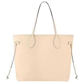 Louis Vuitton LV Neverfull in pelle beige