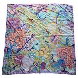 Autre Marque Foulard in seta Hermès In an English Garden 90 cm