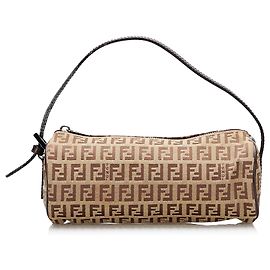 Baguette de calabacín marrón Fendi