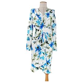 Isabel Marant Blaues Blumenkleid aus Viscose