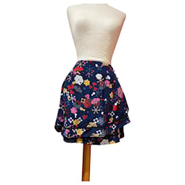 Gonna Kenzo in seta multicolore