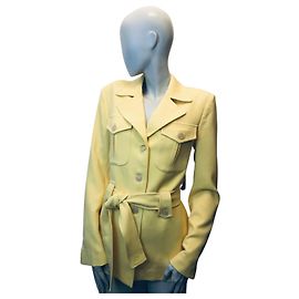 Autre Marque Französische gelbe Safarijacke