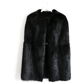 Otoño de Rick Owens 2011 Capa de piel de castor