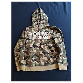 Tommy Hilfiger Camo Cotton Sweater XL