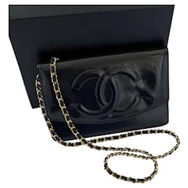 Chanel Portafoglio su catena foderato c