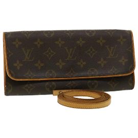 LOUIS VUITTON Pochette con monogramma Twin GM Borsa a tracolla M51852 LV Auth em3387