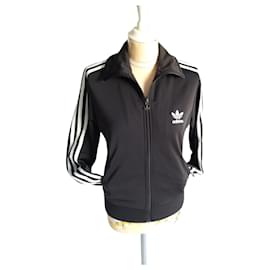 Chaqueta Adidas Negra con Logo 3 Rayas