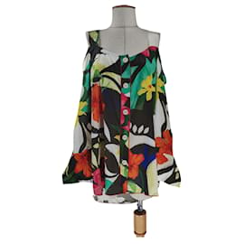 Chemise Tommy Hilfiger en soie multicolore XL
