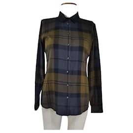 Barbour Camisa Tartán Verde de Algodón