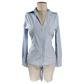 Camisa Aigner azul listrada