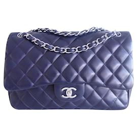 Bolsa Chanel Classic Gm azul marinho